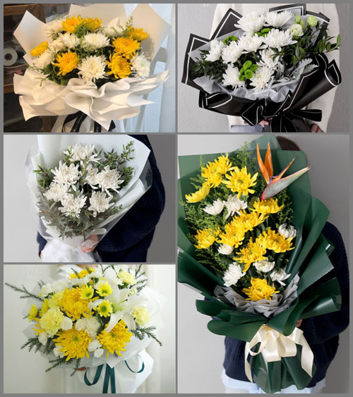 黑龙江绥化肇东市洪河乡志远村白事花束代送
